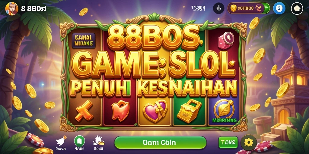 Screenshot gameplay Slot 88BOS menampilkan tampilan yang memukau dan dinamis.