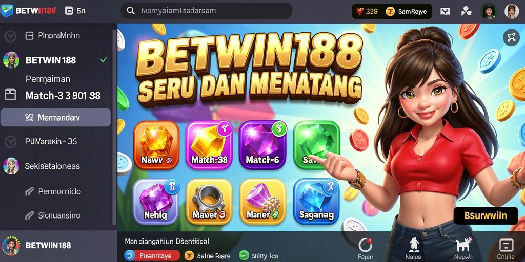 Tampilan gameplay BETWIN188 yang menarik dan penuh warna.