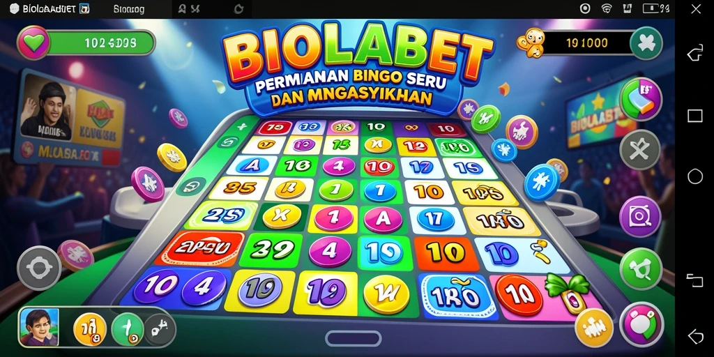 Tampilan gameplay Bingo yang seru dan interaktif.