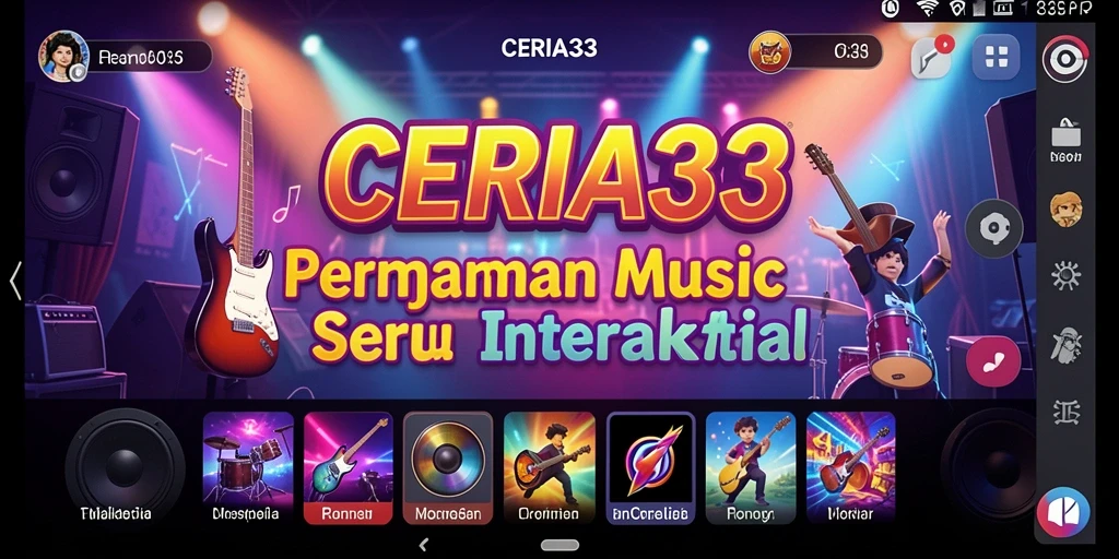 Tampilan gameplay CERIA33 yang mengasyikkan dan penuh warna.