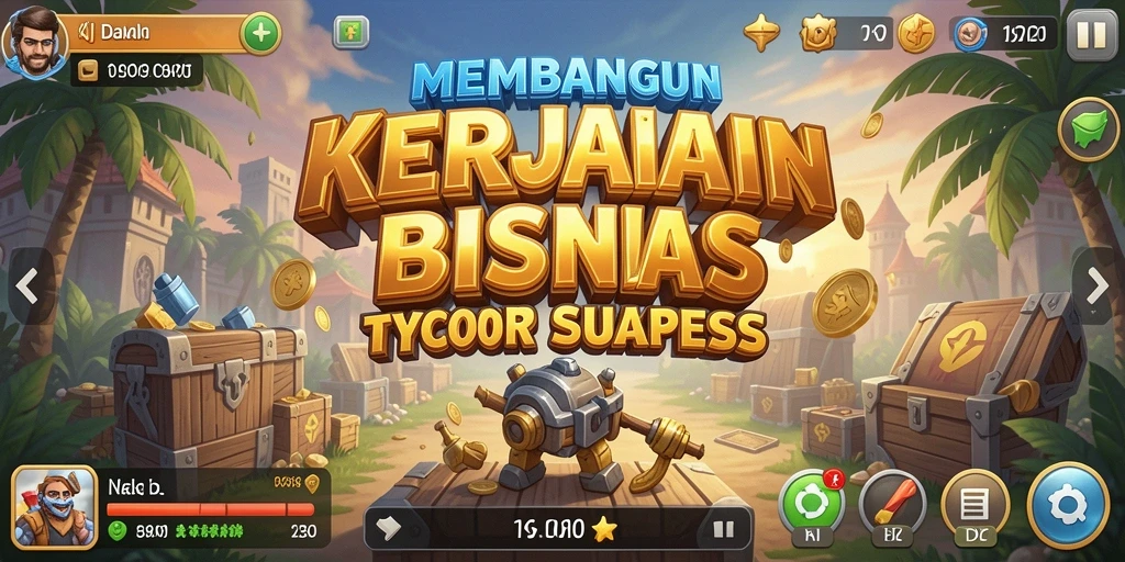 Tangkapan layar D06 menunjukkan aksi membangun kerajaan bisnis yang menarik.