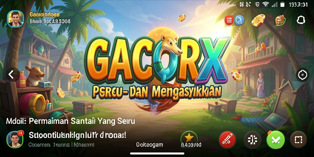 Tangkapan layar GACORX menampilkan aksi seru dan gameplay yang menarik.