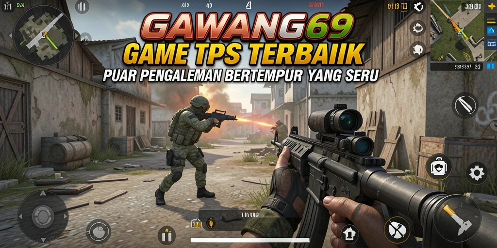 Tampilan gameplay menarik dari GAWANG69 dalam pertempuran TPS.