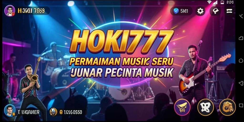 Screenshot HOKI777 menampilkan gameplay musik yang seru dan interaktif.