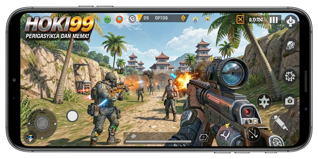 Tangkapan layar HOKI99 dengan aksi gameplay TPS yang mendebarkan.