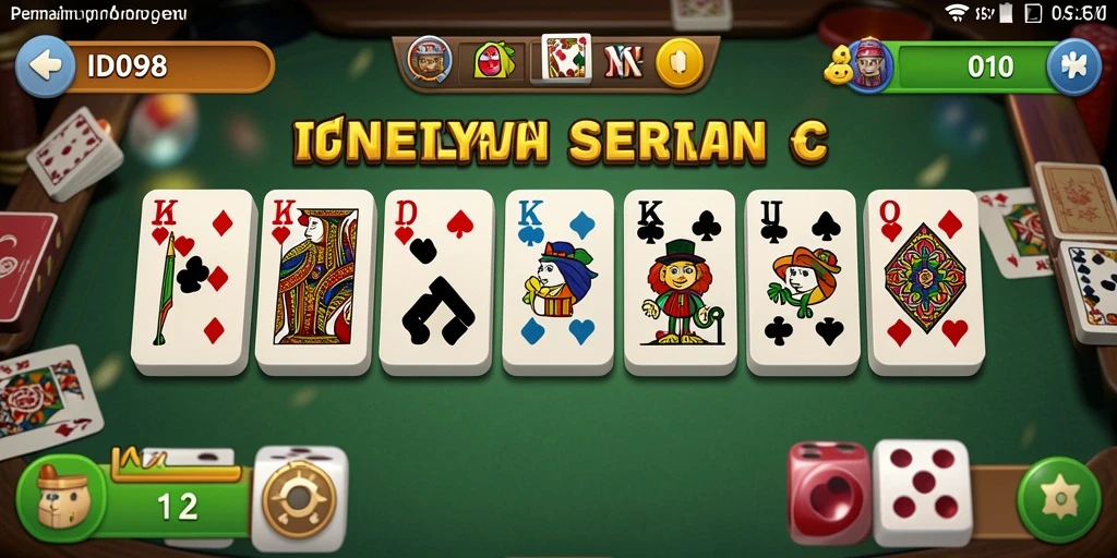 Tampilan gameplay seru dalam permainan Domino ID098.
