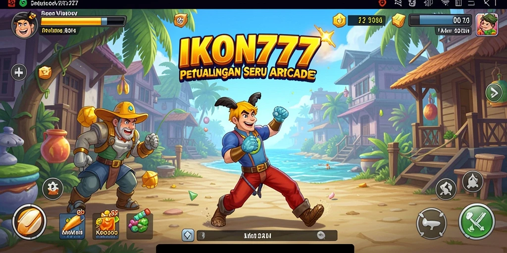 Tangkapan layar gameplay IKON777 yang menunjukkan aksi seru dalam permainan Arcade.