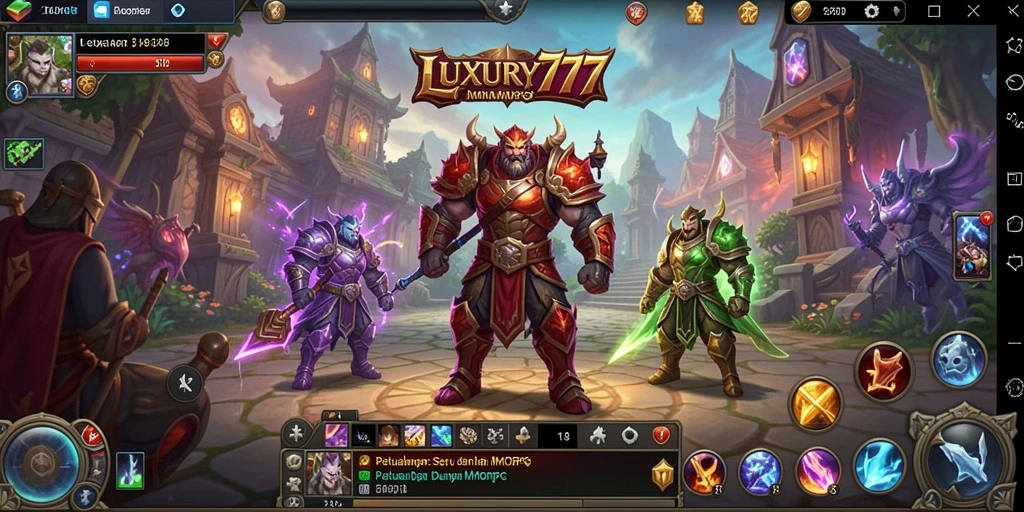 Tangkapan layar dari gameplay mendebarkan di LUXURY777.