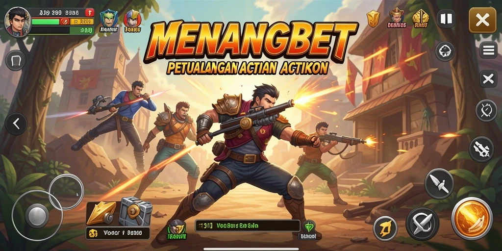Screenshot MENANGBET menampilkan aksi pertempuran yang intens dan mendebarkan.