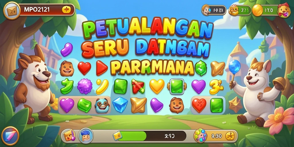 Tangkapan layar MPO2121 menampilkan gameplay Match-3 yang menarik.