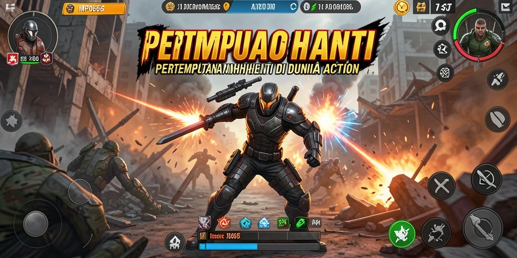 Tampilan aksi mendebarkan dari gameplay MPO666.