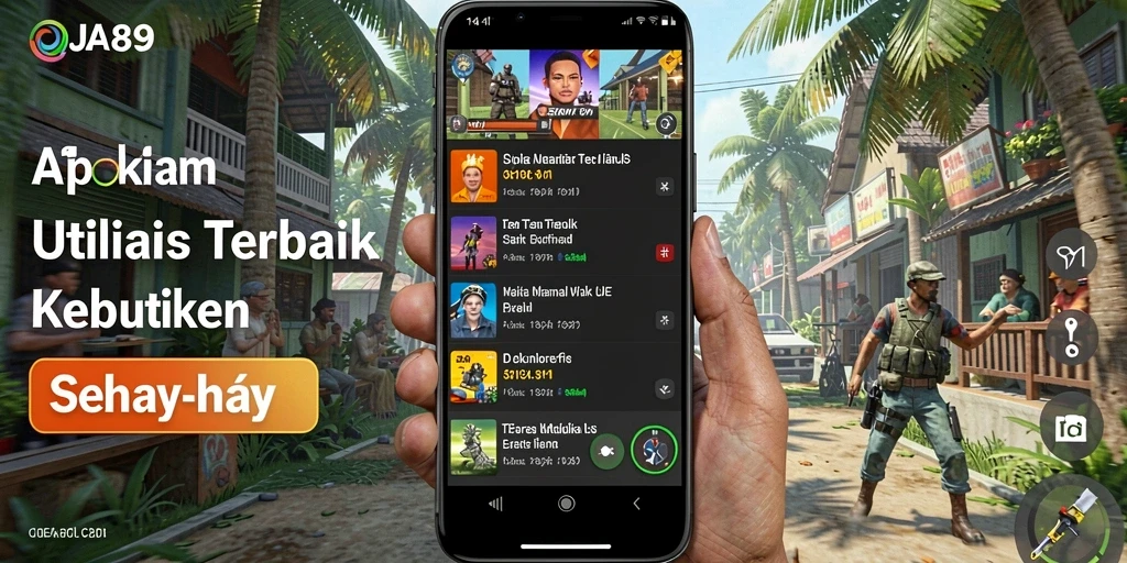 Screenshot OJA89 menunjukkan antarmuka aplikasi utilitas yang bersih dan fungsional.