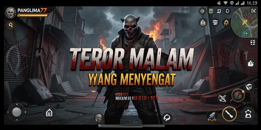 Screenshot gameplay PANGLIMA77 menunjukkan suasana mencekam dan menegangkan.