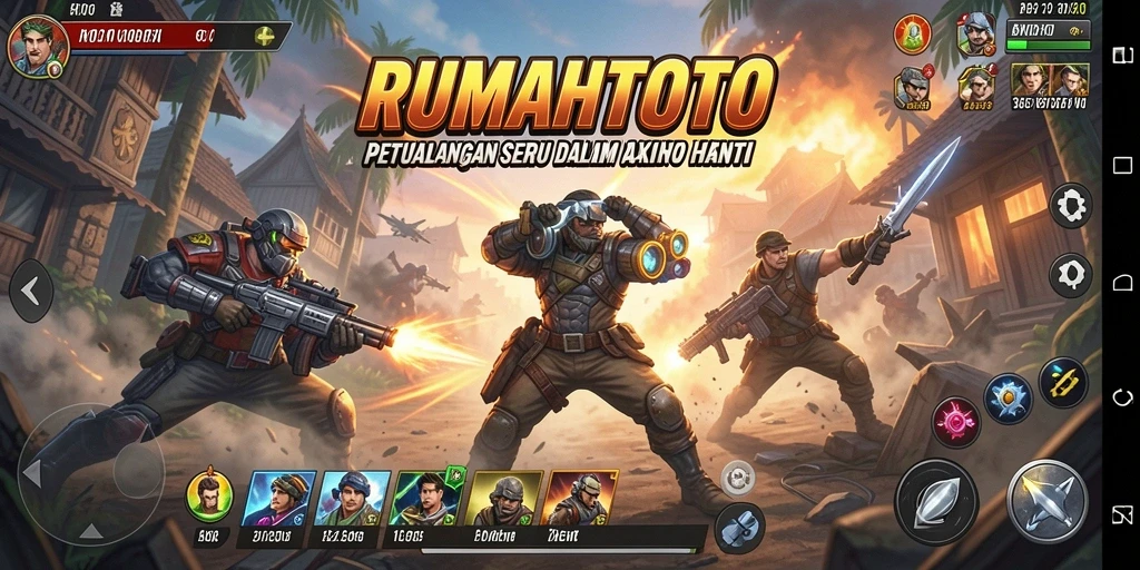 Tampilan menarik dari gameplay aksi RUMAHTOTO yang menegangkan.