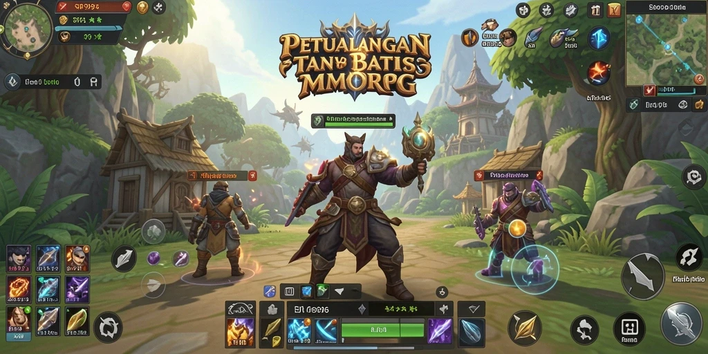 Tampilan gameplay SR996 yang epik dalam dunia MMORPG yang mengasyikkan.