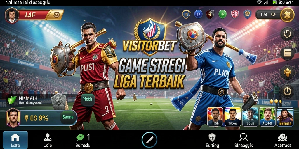 Menampilkan momen seru dalam pertandingan <strong>VISITORBET</strong> dengan gameplay taktis.